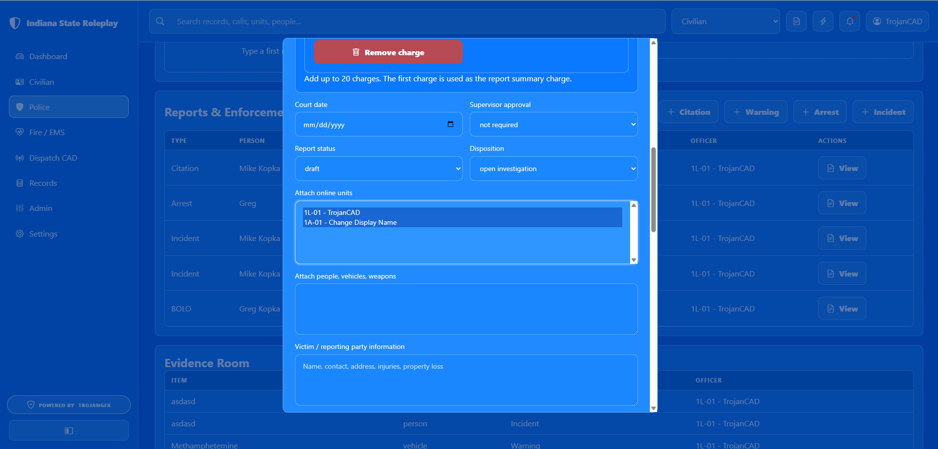 Annotated multi-select field screenshot